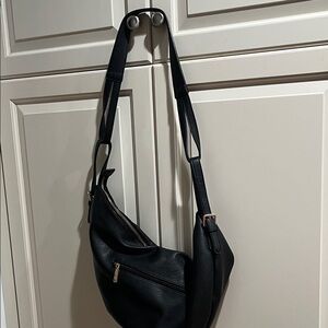 Mali &Lili half moon sling Elegant Black Shoulder Bag
